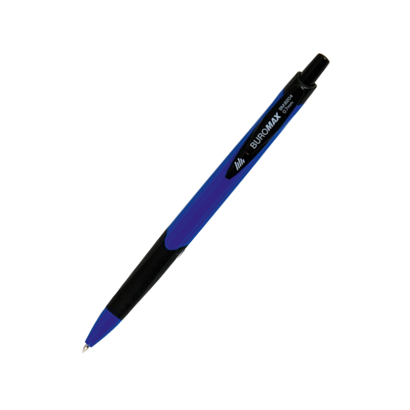 Ручка кулькова BUROMAX (BM.8204) ELEGANCE, автоматична, чорнила сині